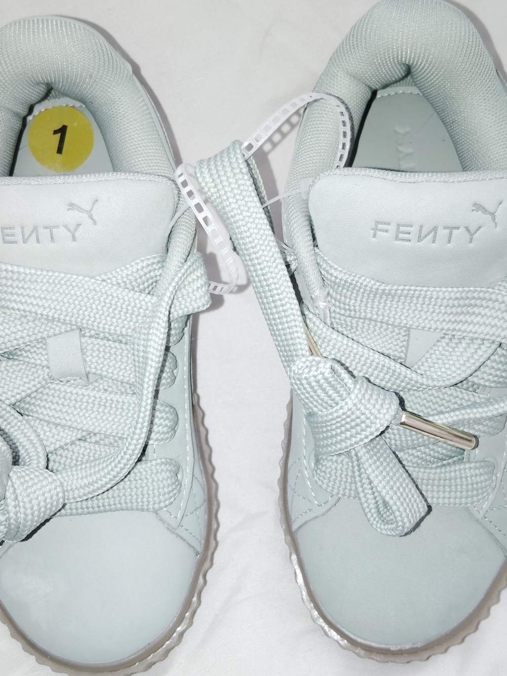 Puma Kids Mint Green FENTY Lace-Up Sneakers